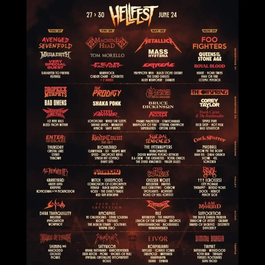 hellfest Lineup