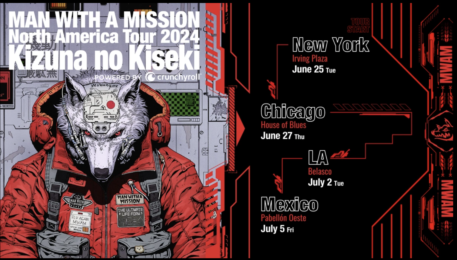 MAN WITH A MISSION Band Members - Central Image